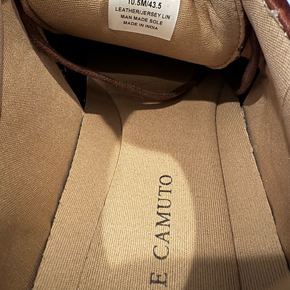 Vince Camuto Brown Low-Top Sneakers with White Sole - Picture 6 of 9